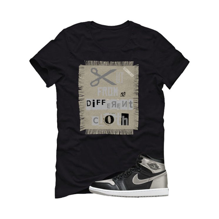 Air Jordan 1 High OG WMNS Satin Shadow Black T-Shirt (Cut from a different cloth)| illcurrency