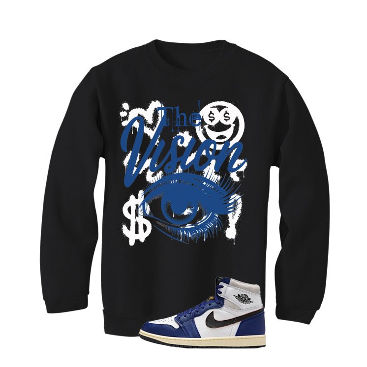 Air Jordan 1 Rare Air Deep Royal Blue Black T-Shirt (The Vision)| illcurrency