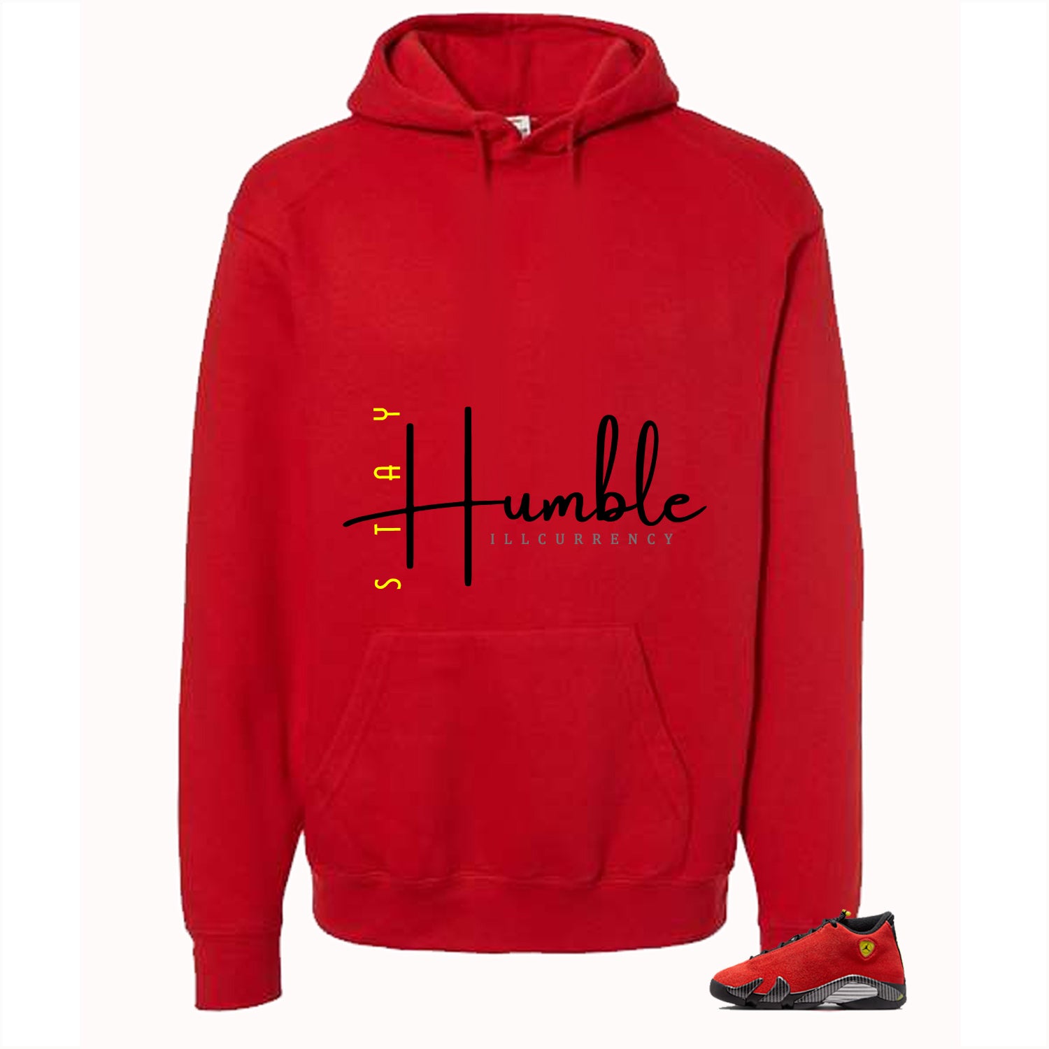 Air Jordan 14 Ferrari Red T-Shirt (Stay Humble)| illcurrency
