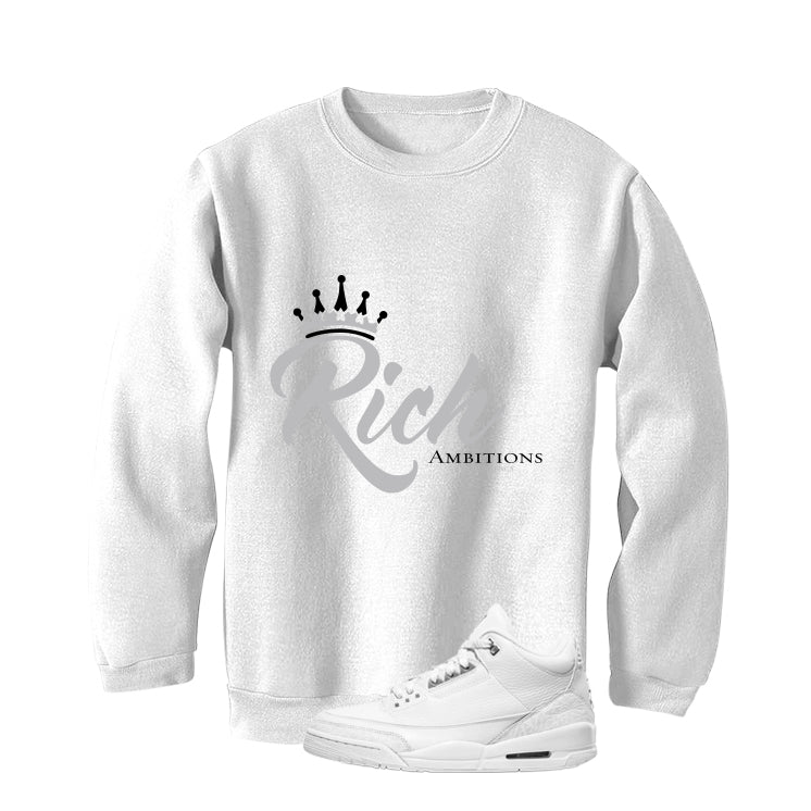 Air Jordan 3 Pure Money White T-Shirt (Rich Ambitions)| illcurrency