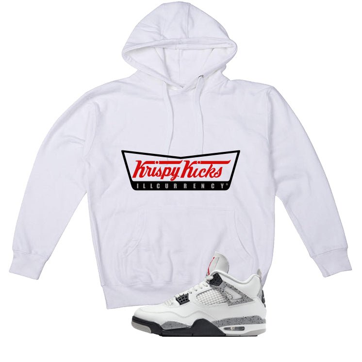 Air Jordan 4 White Cement White T-Shirt (Krispy Kicks)| illcurrency