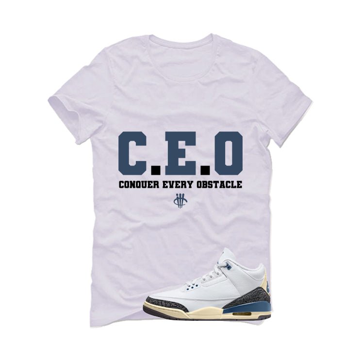 Air Jordan 3 OG SP Diffused Blue White T-Shirt (CEO)| illcurrency