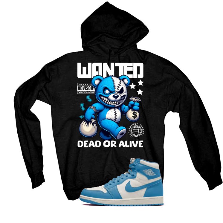 Air Jordan 1 High OG UNC Reimagined Black T-Shirt (Wanted Dead Or Alive)| illcurrency