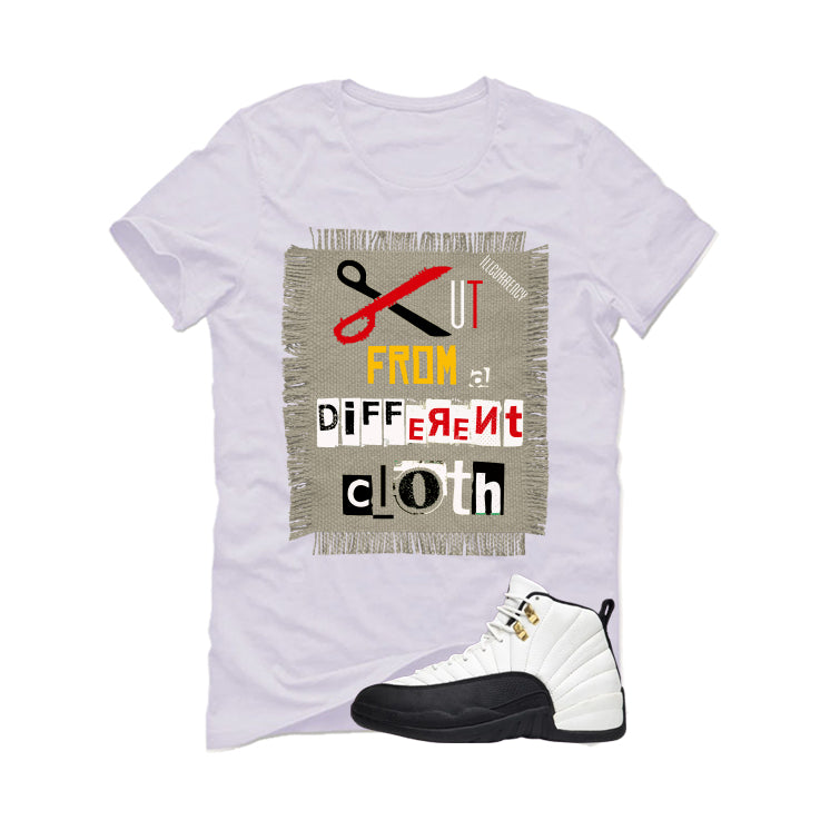 Air Jordan 12 Taxi Matching T-Shirt, Sweatshirts & Hoodies White T-Shirt (Cut from a different cloth)| illcurrency