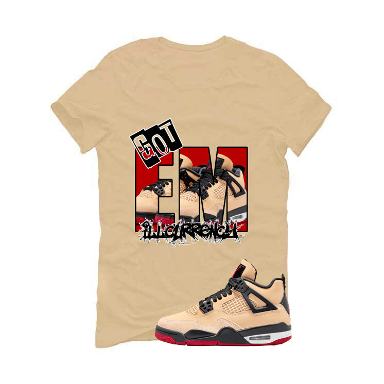 Air Jordan 4 Pizza (GS) Tan T-Shirt (GOT EM)| illcurrency