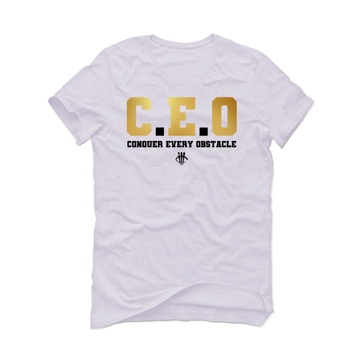 Air Jordan 4 WMNS “Metallic Gold” | illcurrency White T-Shirt (CEO)