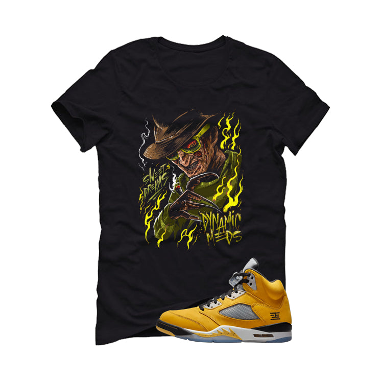Air Jordan 5 Tokyo Matching T-Shirt, Sweatshirts & Hoodies Black T-Shirt (Freddy Kruger)| illcurrency