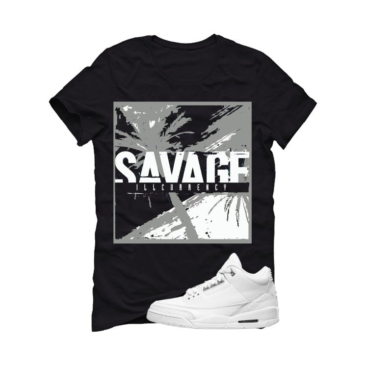 Air Jordan 3 Pure Money Black T-Shirt (Savages)| illcurrency