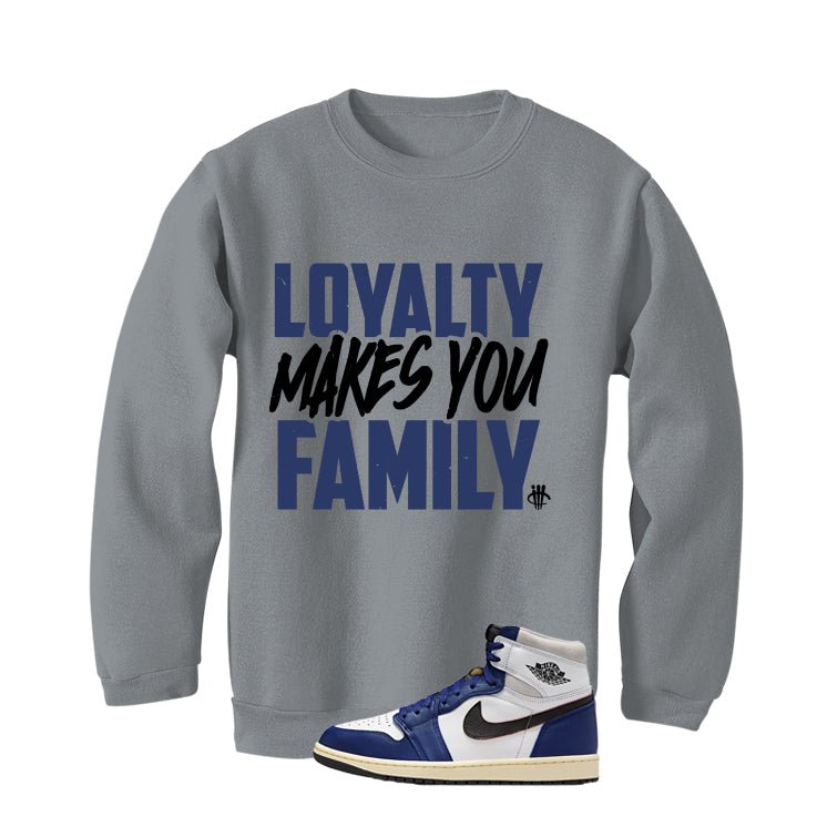 Air Jordan 1 Rare Air Deep Royal Blue Grey T-Shirt (Loyalty)| illcurrency