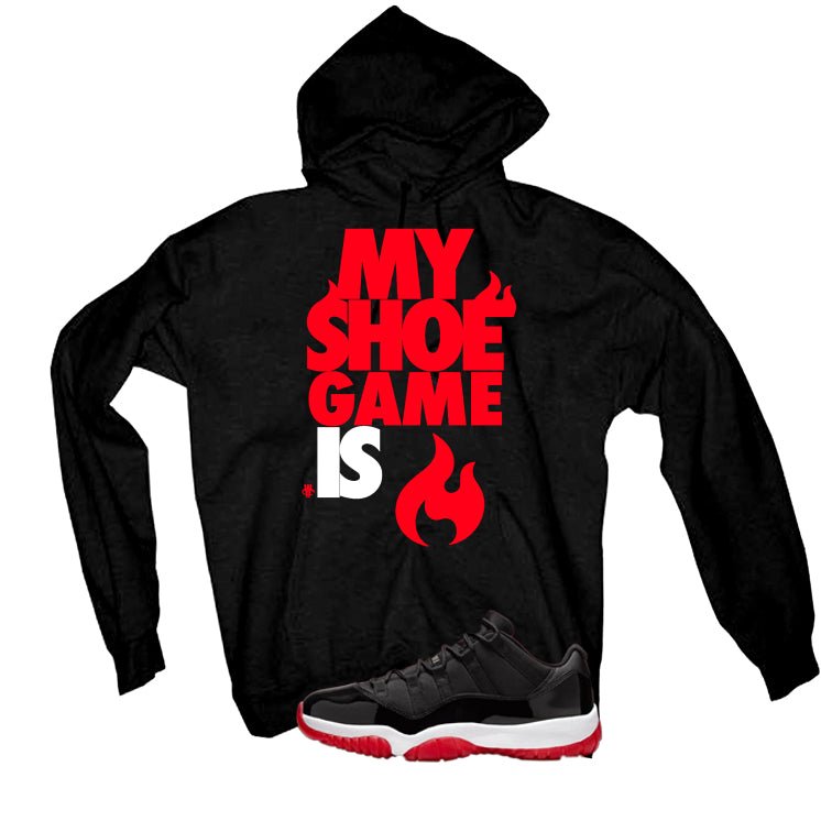 Air Jordan 11 Low Bred Black T-Shirt (Shoe Game)| illcurrency