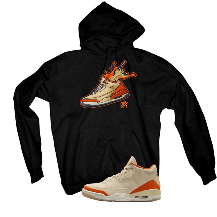 Air Jordan 3 WMNS Starfish Black T-Shirt (Splash shoe)| illcurrency