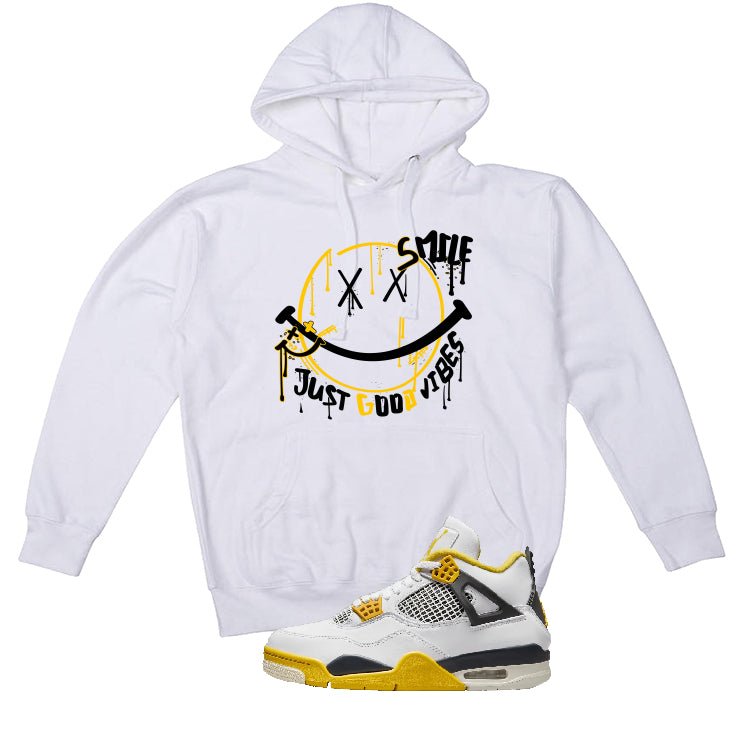 Air Jordan 4 WNNS “Vivid Sulfur” | illcurrency White T-Shirt (Smile)
