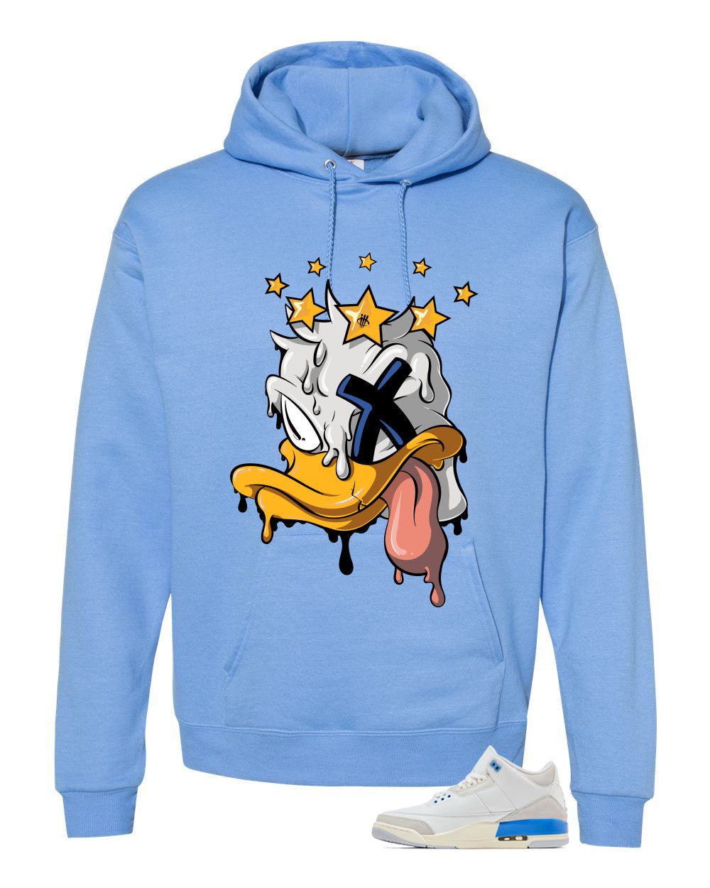 Air Jordan 3 Lucky Shorts Carolina Blue T-Shirt (Ducked)| illcurrency