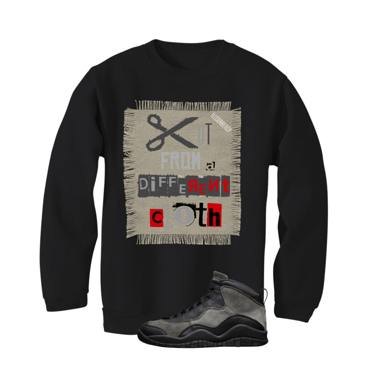 Air Jordan 10 Shadow Matching T-Shirt, Sweatshirts & Hoodies Black T-Shirt (Cut from a different cloth)| illcurrency