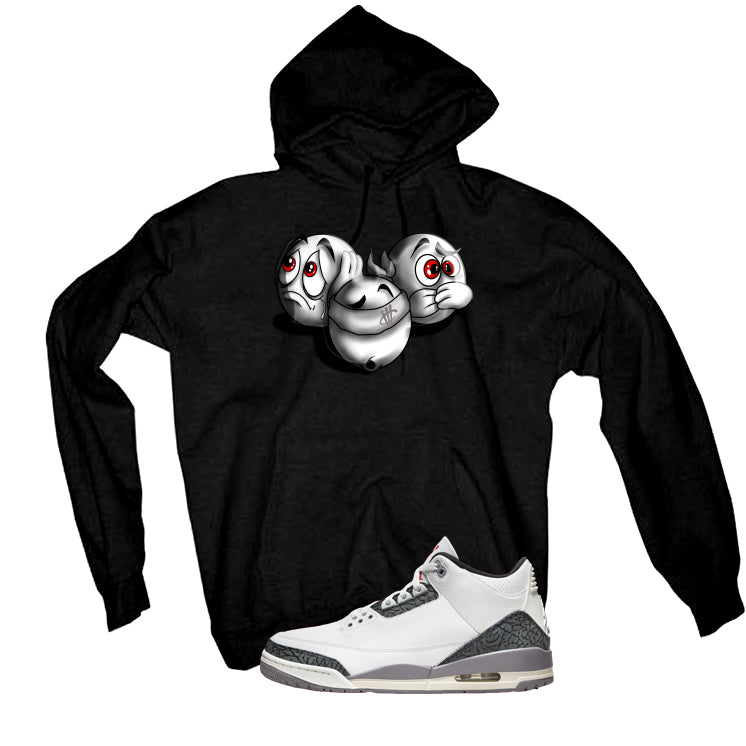 Air Jordan 3 Cement Grey Black T-Shirt (SEE NO EVIL)| illcurrency
