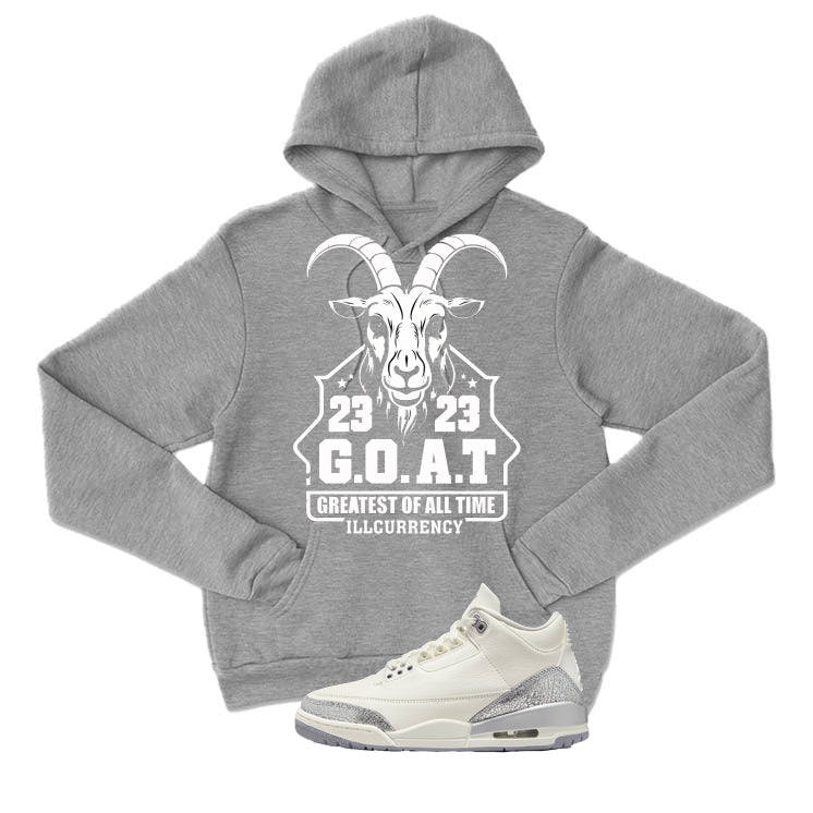 Air Jordan 3 WMNS Sail Grey T-Shirt (GOAT 23)| illcurrency
