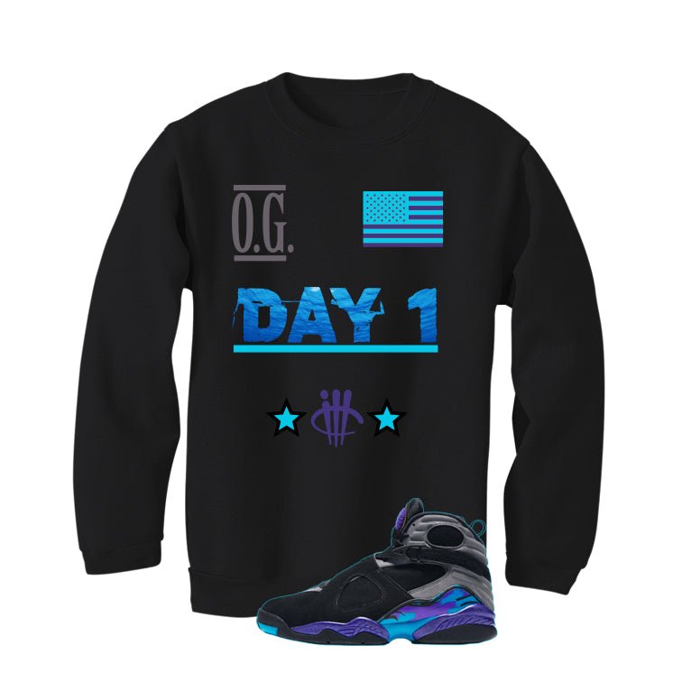 Air Jordan 8 OG Aqua Black T-Shirt (OG Day 1)| illcurrency