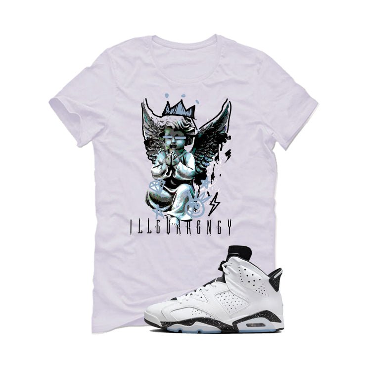 Air Jordan 6 Reverse Oreo White T-Shirt (Graffiti Angel)| illcurrency