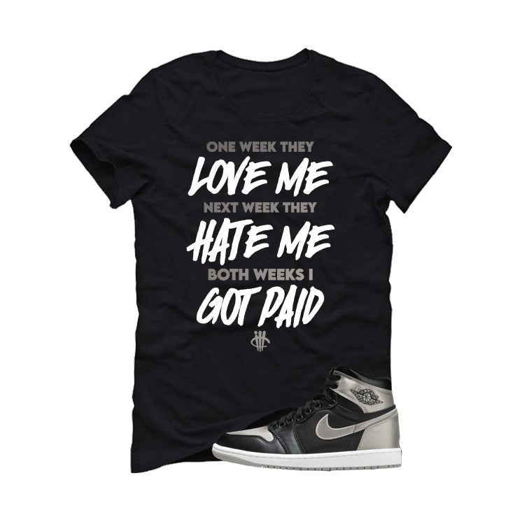 Air Jordan 1 High OG WMNS Satin Shadow Black T-Shirt (Paid)| illcurrency