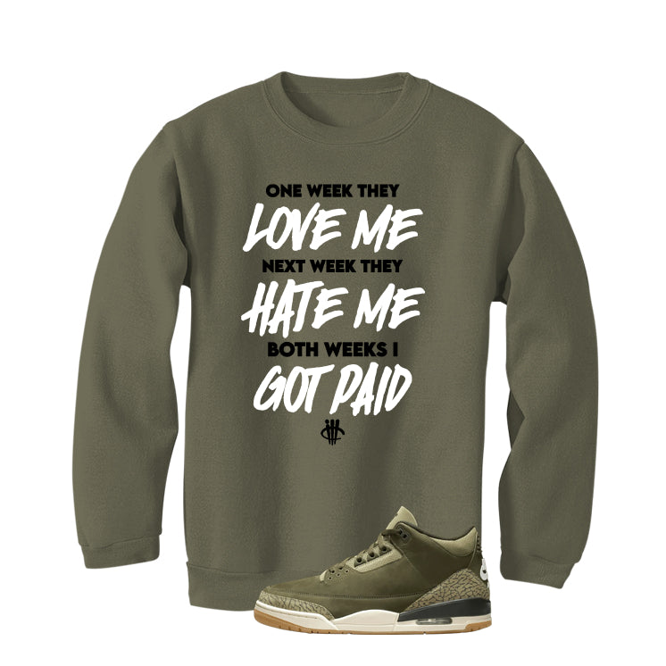 Air Jordan 3 Family Affair Matching T-Shirt, Sweatshirts & Hoodies Military Green T-Shirt (Paid)| illcurrency