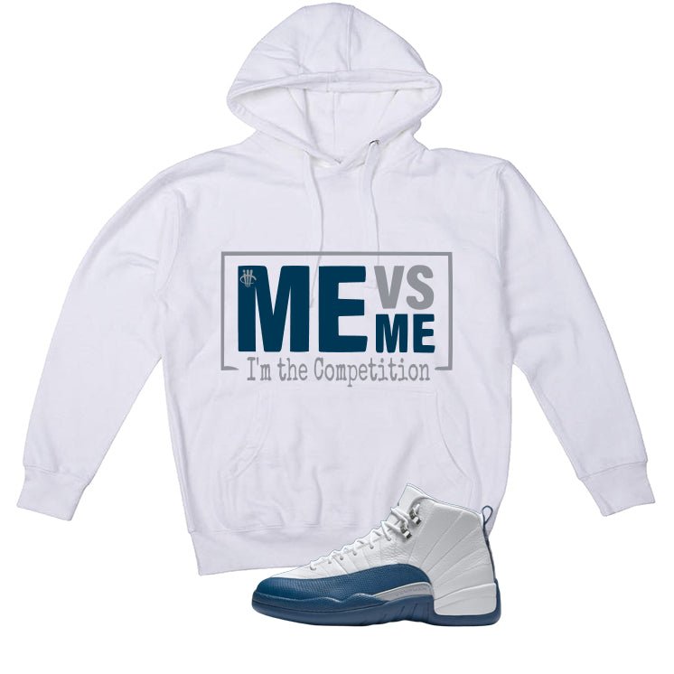 Air Jordan 12 French Blue White T-Shirt (Me Vs Me)| illcurrency