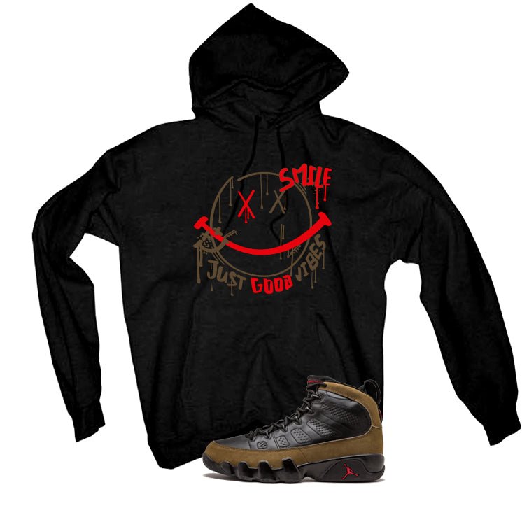 Air Jordan 9 Olive Black T-Shirt (Smile)| illcurrency