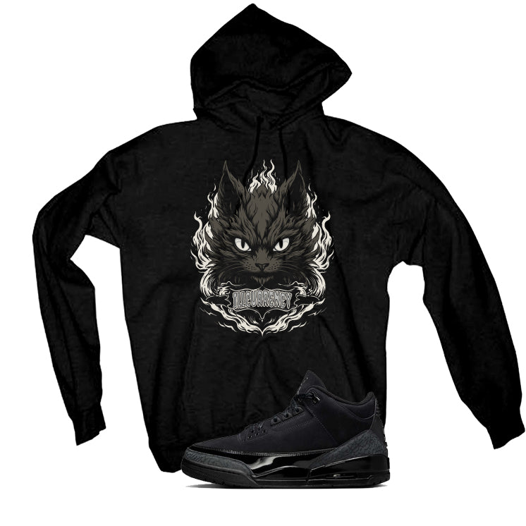 Air Jordan 3 Black Cat Black T-Shirt (Kitten)| illcurrency