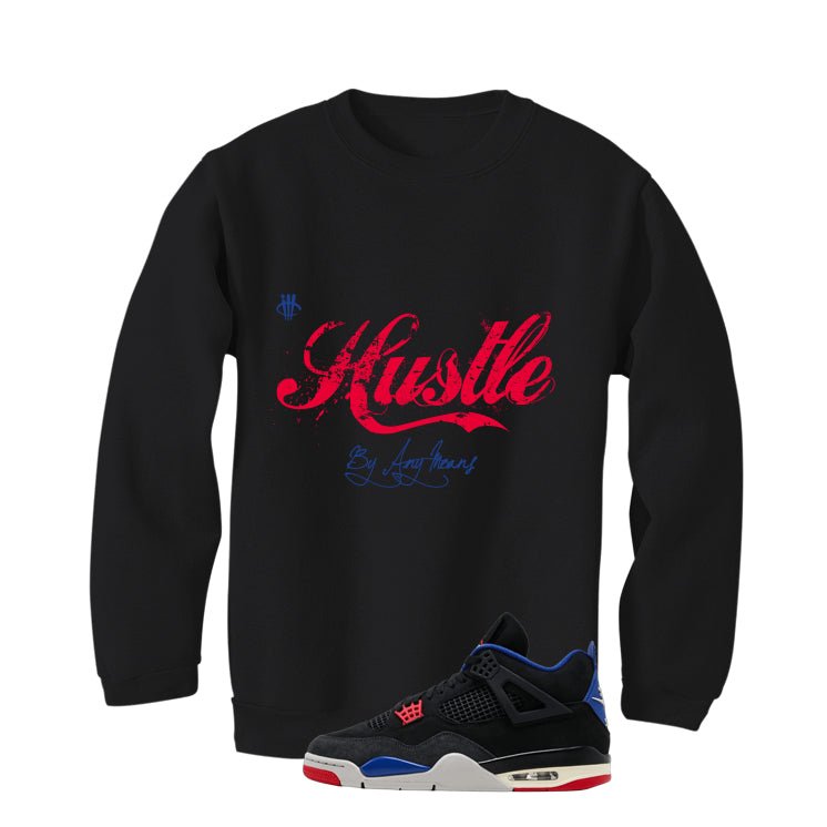 Air Jordan 4 Rare Air Black T-Shirt (Hustle By Any Means)| illcurrency