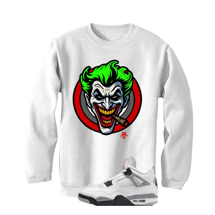 Air Jordan 4 White Cement White T-Shirt (Joke The Joker)| illcurrency