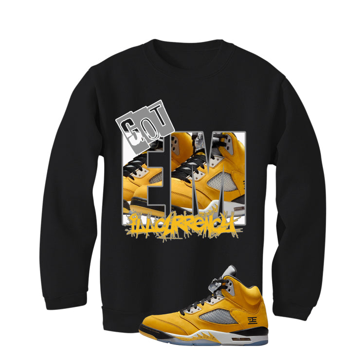 Air Jordan 5 Tokyo Matching T-Shirt, Sweatshirts & Hoodies Black T-Shirt (GOT EM)| illcurrency