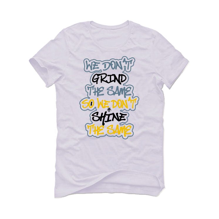 AIR JORDAN 13 “BLUE GREY” | illcurrency White T-Shirt (We Don't Grind The Same)