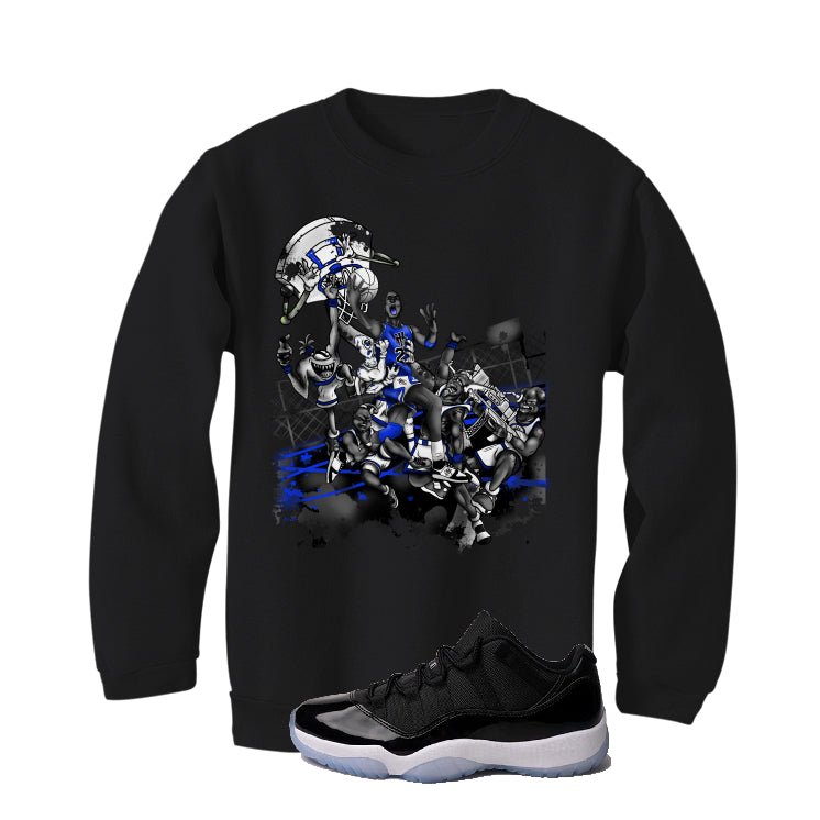 Air Jordan 11 Low “Space Jam” | illcurrency Black T-Shirt (Alien Attack)