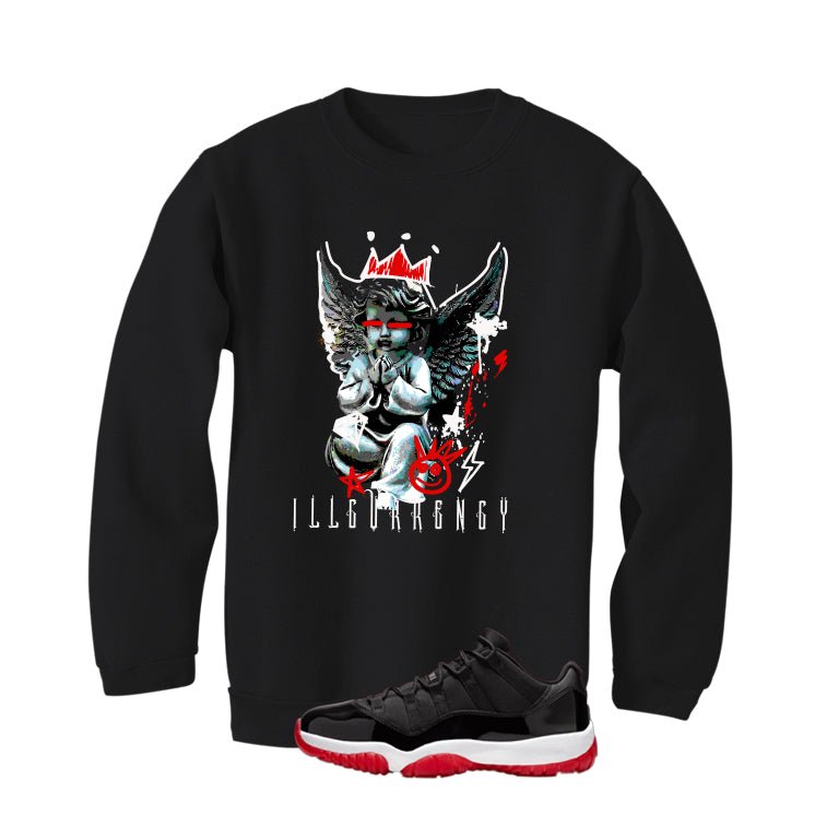 Air Jordan 11 Low Bred Black T-Shirt (Graffiti Angel)| illcurrency