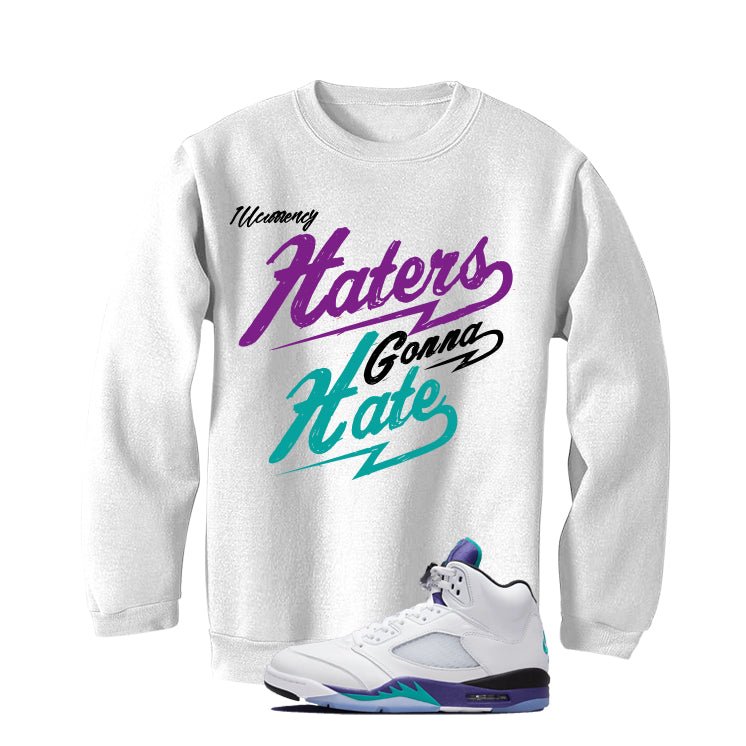 Air Jordan 5 OG Grape White T-Shirt (Haters gonna hate)| illcurrency