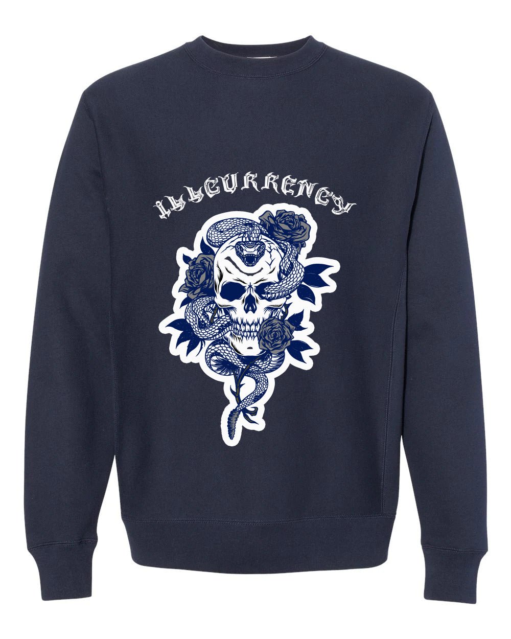 Air Jordan 5 “Georgetown” | illcurrency Navy Blue T-Shirt (Skeleton Rose)