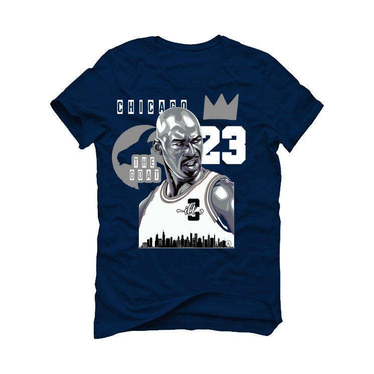 AIR JORDAN 3 “WHITE NAVY”| ILLCURRENCY Navy Blue T-Shirt (Chicago 23)