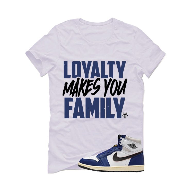 Air Jordan 1 Rare Air Deep Royal Blue White T-Shirt (Loyalty)| illcurrency