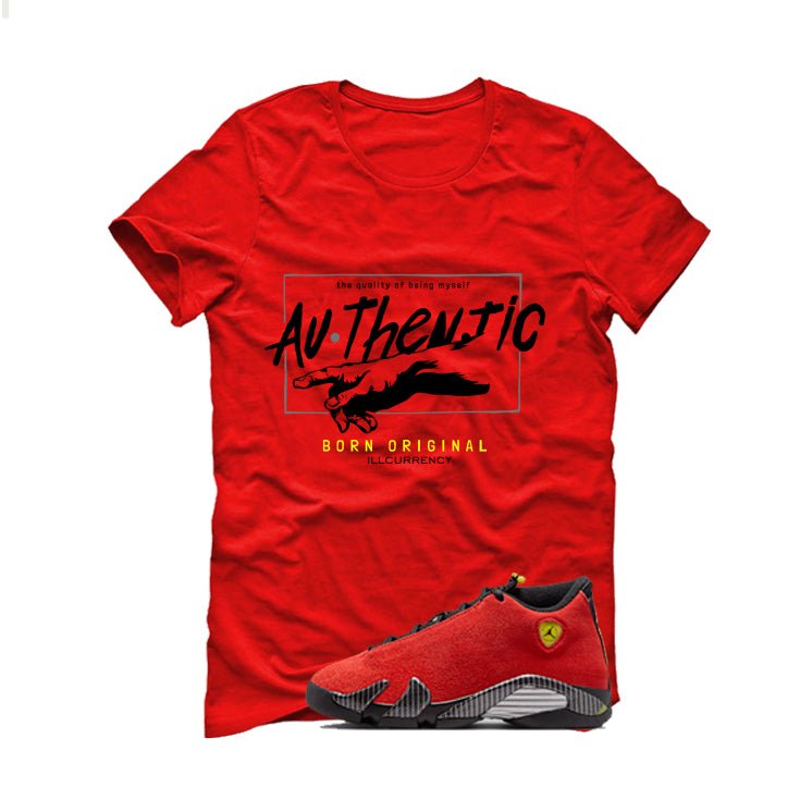 Air Jordan 14 Ferrari Red T-Shirt (Authentic)| illcurrency