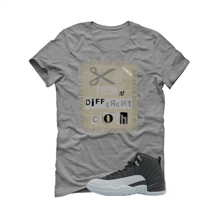 Air Jordan 12 Black/Wolf Grey Grey T-Shirt (Cut from a different cloth)| illcurrency