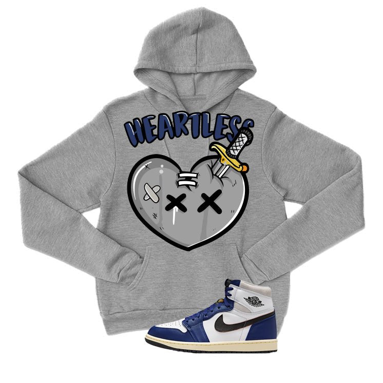 Air Jordan 1 Rare Air Deep Royal Blue Grey T-Shirt (Heartless)| illcurrency