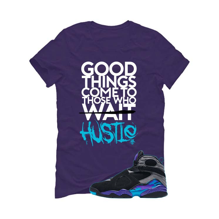 Air Jordan 8 OG Aqua Purple T-Shirt (Good Things)| illcurrency