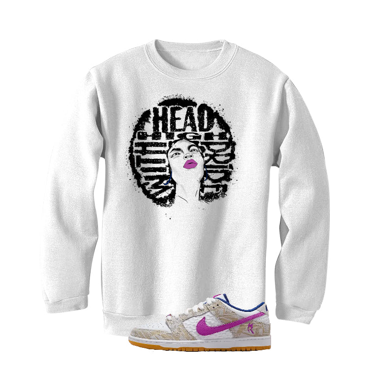 Rayssa Leal's Nike SB Dunk | illcurrency White T-Shirt (Head High)
