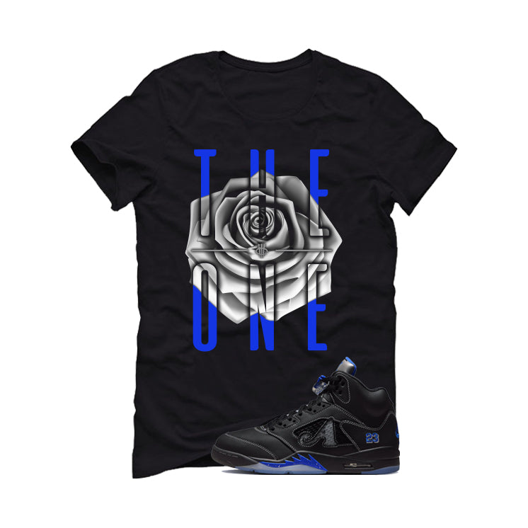 Awake NY x Air Jordan 5 Racer Blue Black T-Shirt (The One)| illcurrency