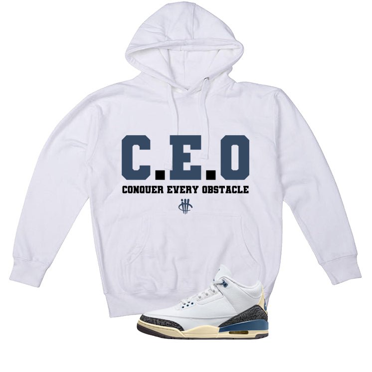 Air Jordan 3 OG SP Diffused Blue White T-Shirt (CEO)| illcurrency