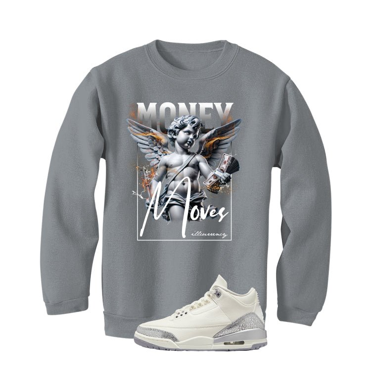 Air Jordan 3 WMNS Sail Grey T-Shirt (Money Moves)| illcurrency
