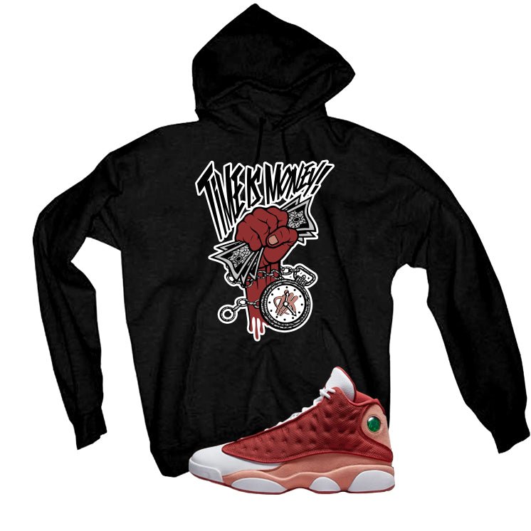 Air Jordan 13 Dune Red Black T-Shirt (Time Is Money)| illcurrency