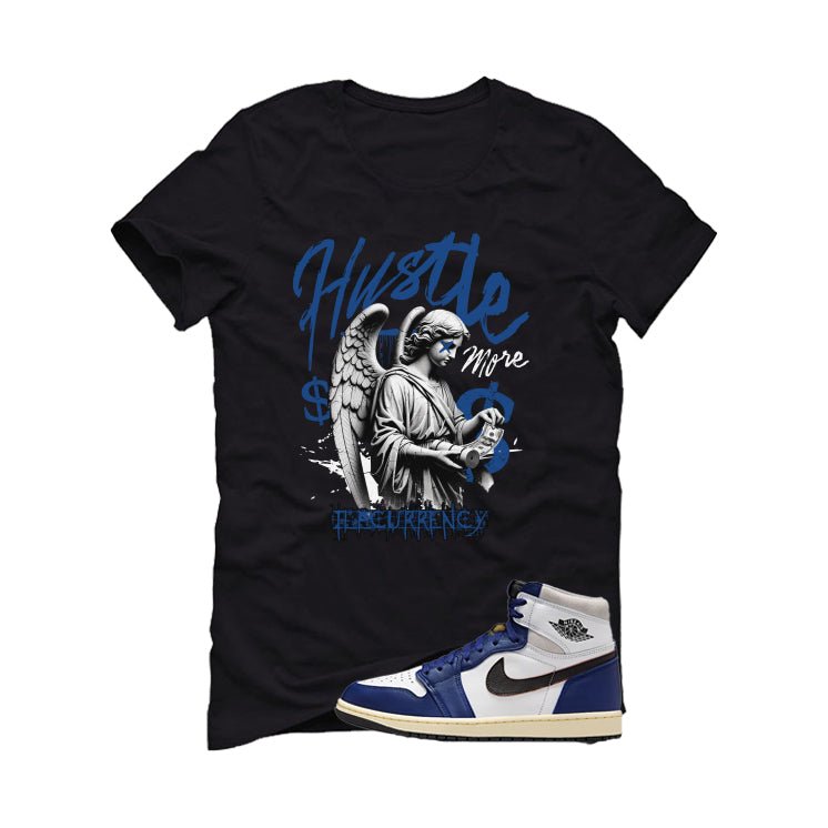 Air Jordan 1 Rare Air Deep Royal Blue Black T-Shirt (Hustle More)| illcurrency