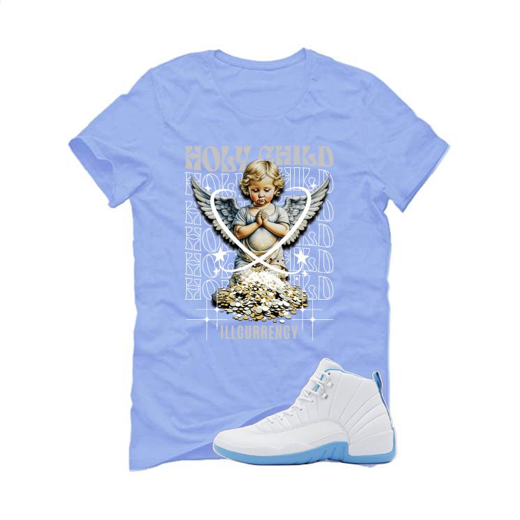 Air Jordan 12 Melo Carolina Blue T-Shirt (Holy Child)| illcurrency