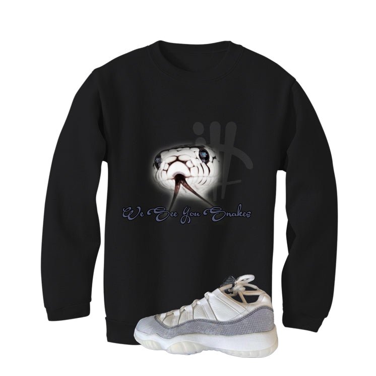 Air Jordan 11 Low Year Of The Snake Black T-Shirt (We See You Snakes)| illcurrency