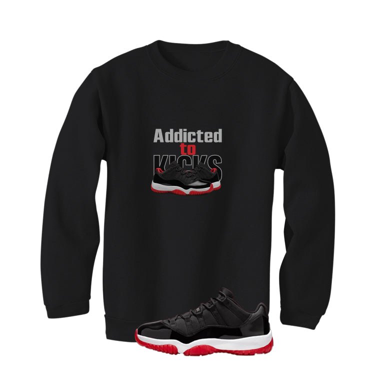 Air Jordan 11 Low Bred Black T-Shirt (addicted to kicks)| illcurrency